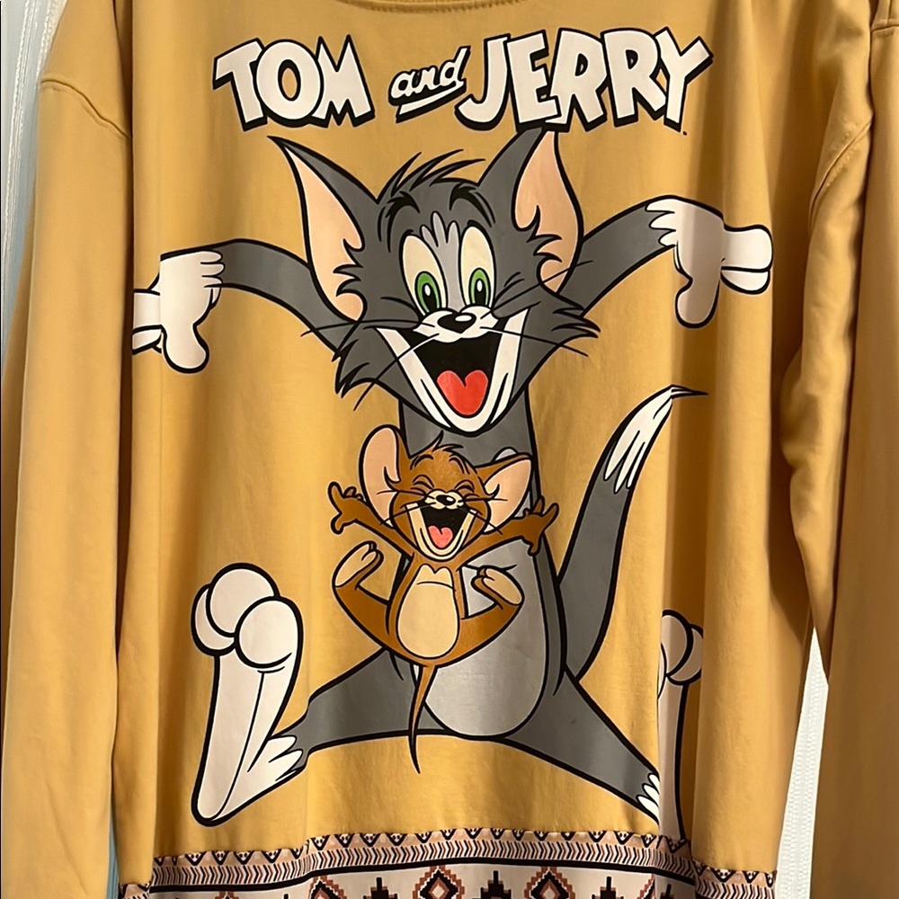 Tom and Jerry Graphic Long Sleeve Dress - Picture 2 of 5